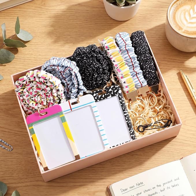 Sabary 3 Packs Teacher Scrunchie Lanyards - Image 5
