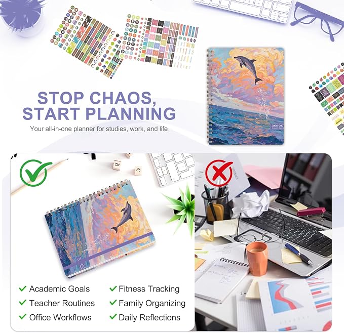 Planner 2026-2027, Weekly and Monthly Academic Year Calendar Planner, July 2026 - Image 6