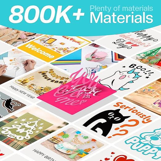 Vinyl Cutter Machine S501 - Smart Compact Sticker Maker for Vinyl & Paper Crafts, Portable Plotter DIY Cutting Machine for Sticker Joy Craft & Party Supplies, Wedding Decor, Beige-DeskLoop Office