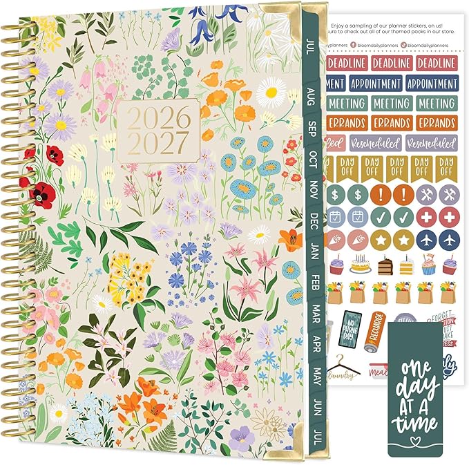 bloom daily planners Hard Cover Planner 2026-2027 by bloomdailyplanners