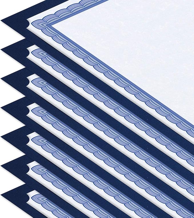 Plain Blue Certificate Holders - Image 5