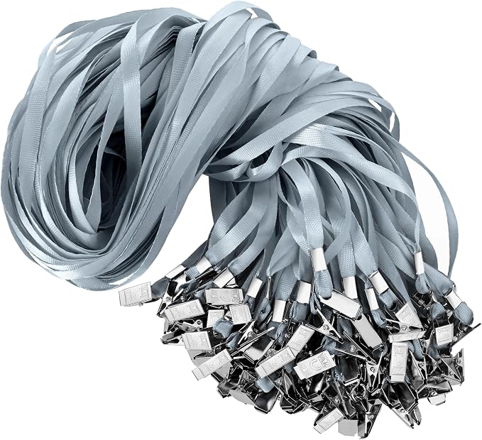 LOCONHA 100 Pack Grey lanyards Lanyards by LOCONHA