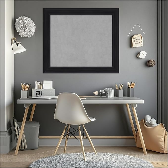 Amanti Art Black Framed Magnetic Board 25x29 Medium Vision Board - Image 7