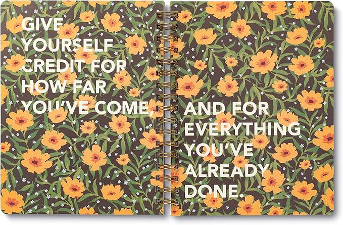 Compendium Spiral Notebook - You are here, it is time, you are ready. — A Designer Spiral Notebook with 192 Lined Pages, College Ruled, 7.0”W x 9.25”H-DeskLoop Office