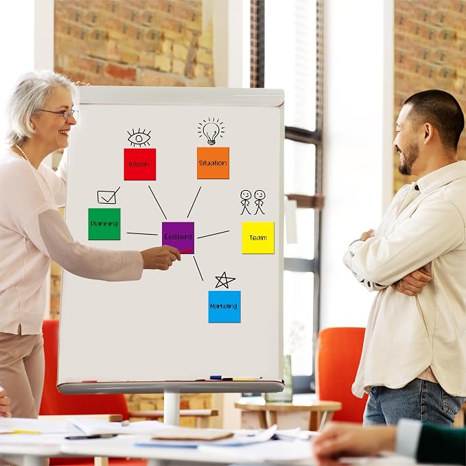 35 PCS Magnetic Sticky Notes, Reusable Dry-Erase Magnets, 7 Colors Magnetic - Image 6