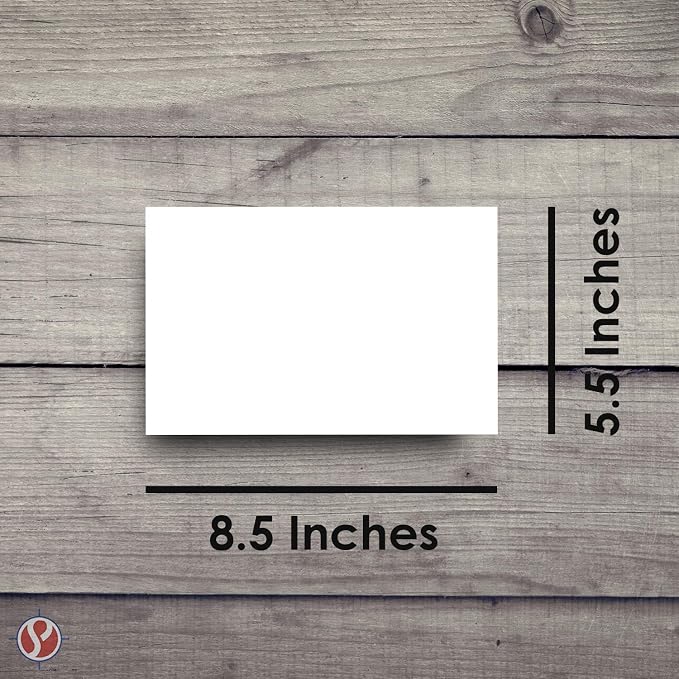 8.5 x 5.5" Blank White Memo Pads - Image 5