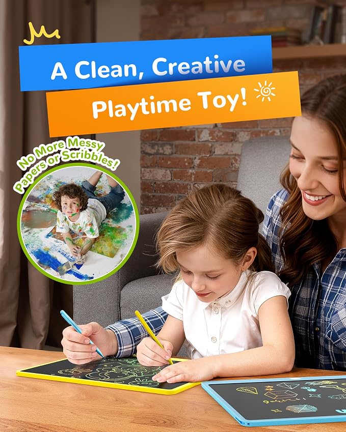 KOKODI LCD Writing Tablet, 16 Inch Colorful Toddler Doodle Board Drawing Tablet - Image 6