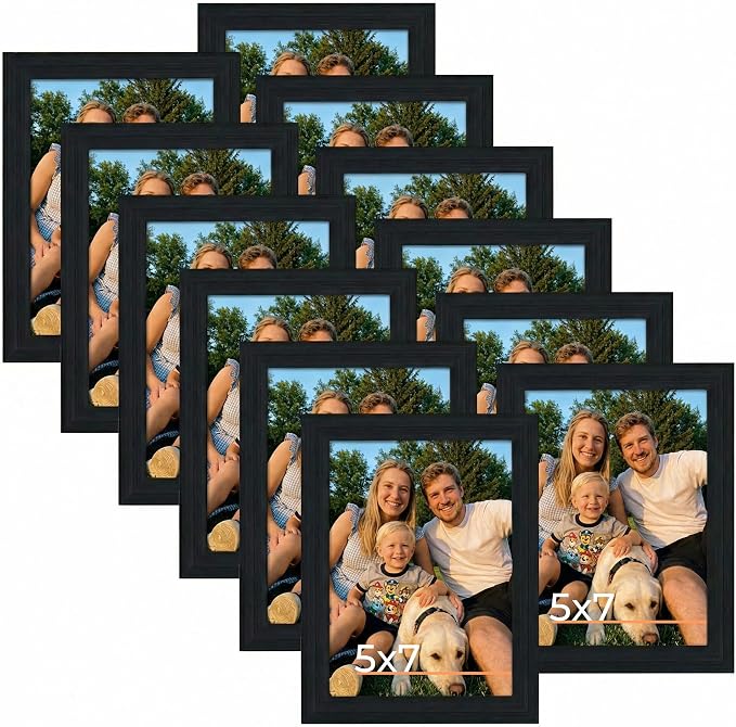 Giftgarden 5x7 Picture Frame Black 5 x 7 Photo Frames Bulk by Giftgarden