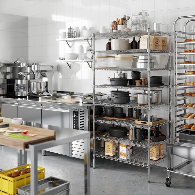 Regal Altair 24" Deep x 36" Wide x 74" Height Wire Shelving Kit | 8-Tier | NSF - Image 2