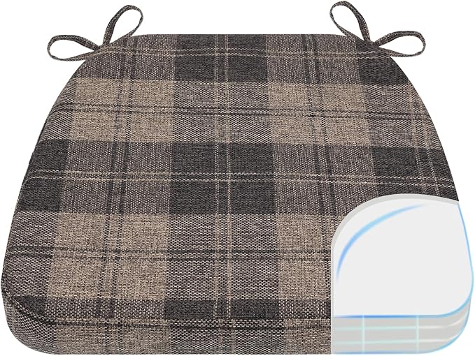 AAAAAcessories D-Shaped Chair Cushions, Machine-Washable Cover by AAAAAcessories
