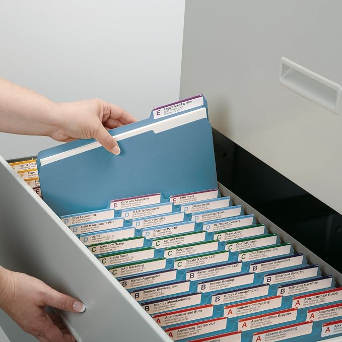 Smead Blue File Folders for Documents, - Image 7