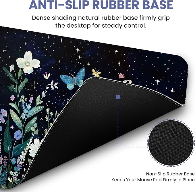 Aesthetic Desk Mat, Cute Celestial Garden Desk Pad Protector - Image 3