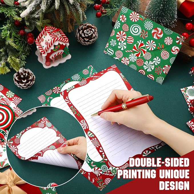 TaoBary 160 Pcs Stationery Paper Set 50 Double Sided Stationery Papers - Image 3