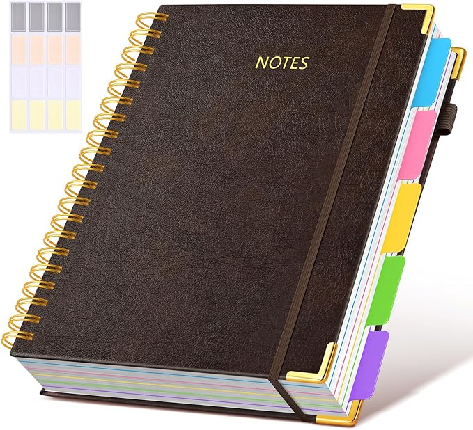 Hardcover Spiral Notebook 8.5"x11" Journal by dilitego