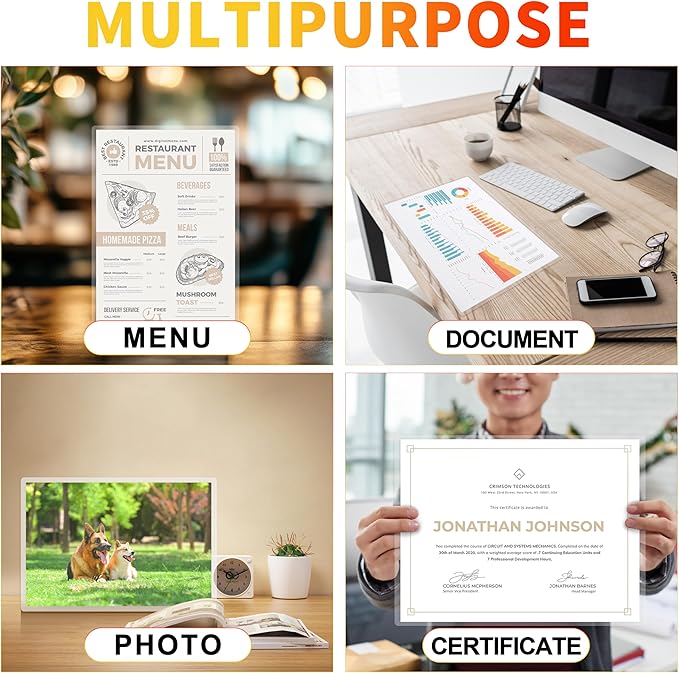 300 Pack Laminating Sheets,3 Mil,9"x11.5" Inches for Use with Thermal Laminators,Clear,Letter Size,Office and School Supplies-DeskLoop Office