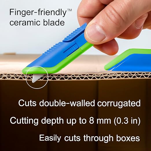 Slice Box Cutter, Heavy Duty Utility Knife, Safe Ceramic Blade Lasting 11x - Image 4