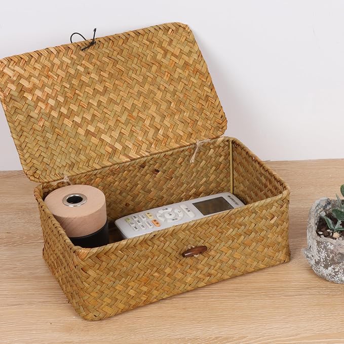 FEIALNDUO Wicker Shelf Baskets - Image 2