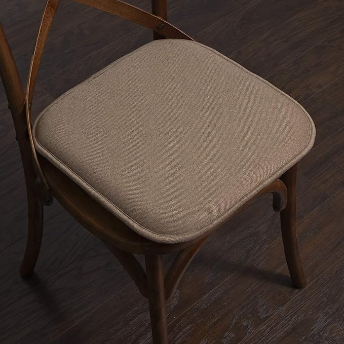 Sweet Home Collection Chair Cushion Memory Foam Pads Honeycomb Pattern Slip Non - Image 5