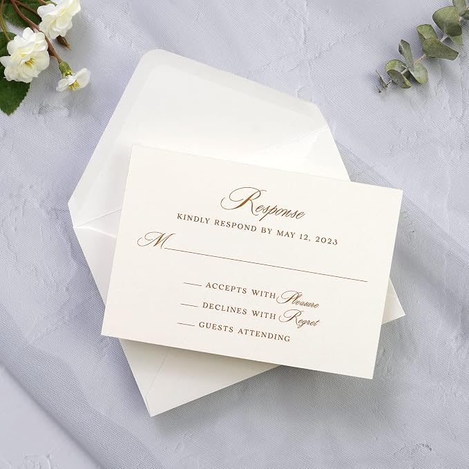 PONATIA 50 Pack A1 Envelopes, 3.62 x 5.2'' Ivory Envelopes Perfect - Image 3
