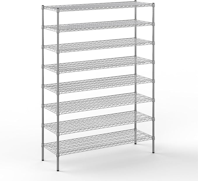 Regal Altair 18" Deep x 54" Wide x 74" Height Wire Shelving Kit | 8-Tier | NSF by Regal+Altair