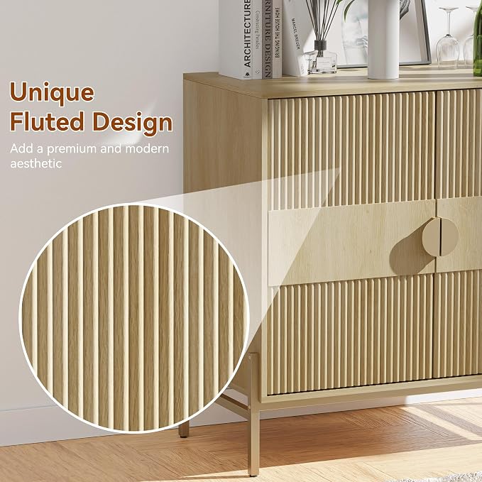 HOCAT 30.7" Accent Cabinet, Modern Buffet Cabinet - Image 6