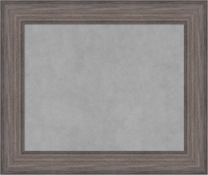 Amanti Art Grey Framed Magnetic Board 21x25 Small Vision Board by AmantiArt