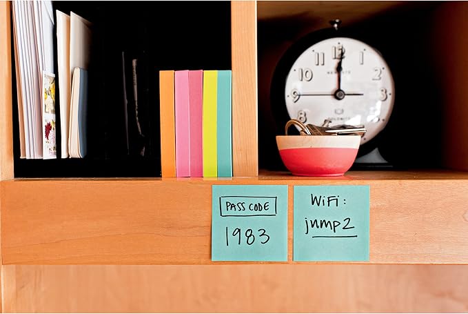 Post-it Super Sticky Notes, 1.88 x 1.88 in, Supernova Neons, 8 Pads | School - Image 11