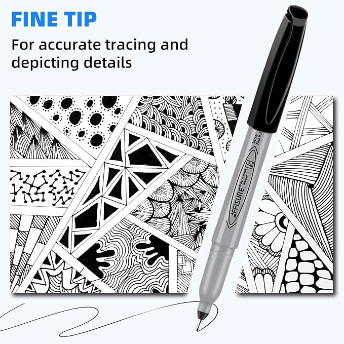 Permanent Markers, Ultra Fine Point, Fine tippermanent marker set, quick dry - Image 11