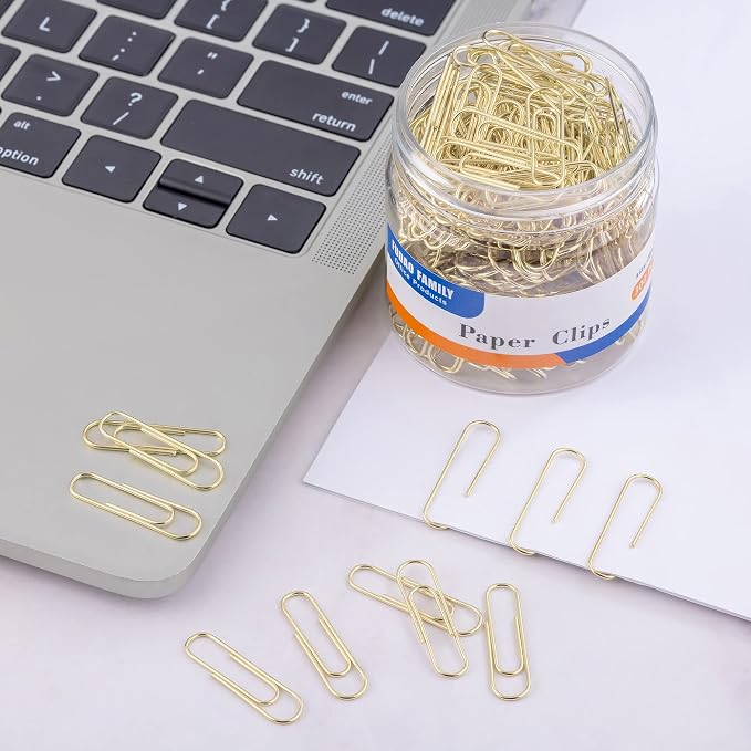 Gold Paper Clips, 1.1 Inch Small - Image 5