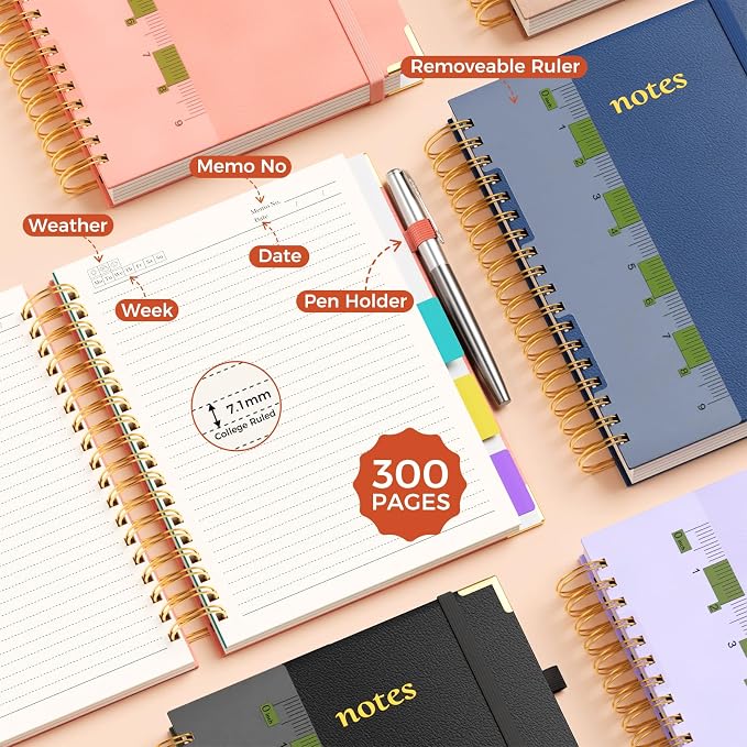 Line Hardcover Spiral Notebook - Image 5