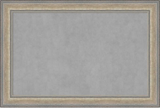 Amanti Art Silver Framed Magnetic Board 25x37 Large Vision Board by AmantiArt