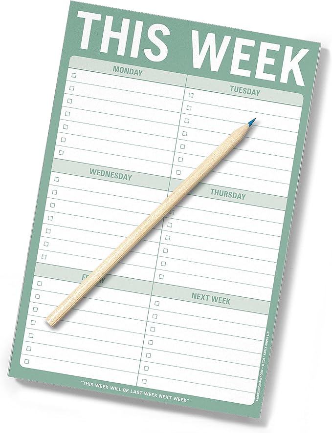 Knock Knock 1-Count This Week Pads, To Do List Notepads, 6 x 9-inches each - Image 6