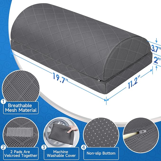 CushZone Foot Rest, Desk & Gaming Accessories, Foot Rest - Image 2