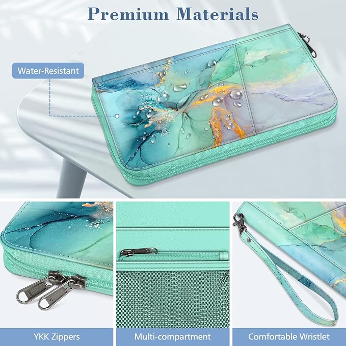Fintie Family Passport Holder Wallet, RFID Blocking Travel Document Organizer - Image 5