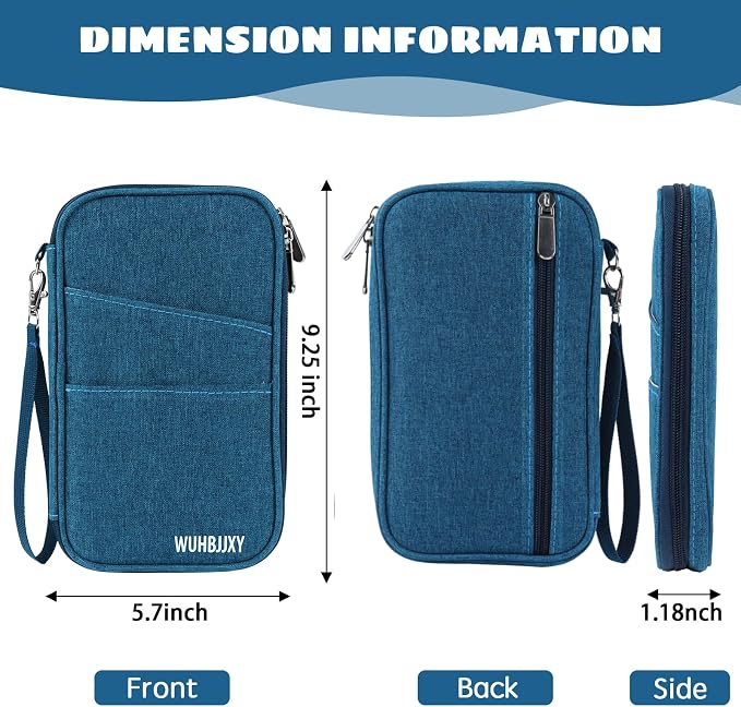 Amazing Practical Document Travel Organizer, Family Passport Holder，Rfid Women - Image 2