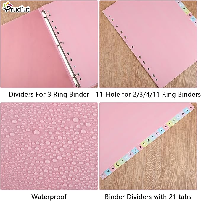 3 Sets 21-Tab A-Z Alphabet Binder Dividers - Image 5