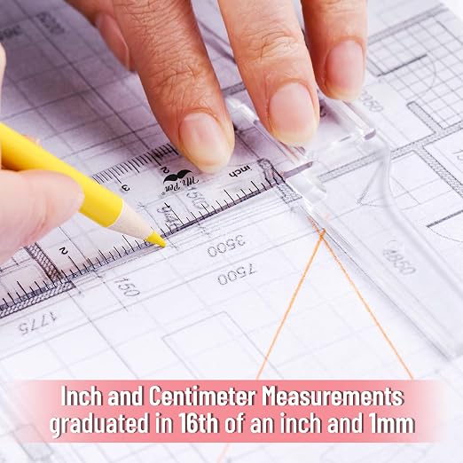 Mr. Pen- 12 Inches Plastic T Square Ruler, 3 Pack | Drafting T Square - Image 3