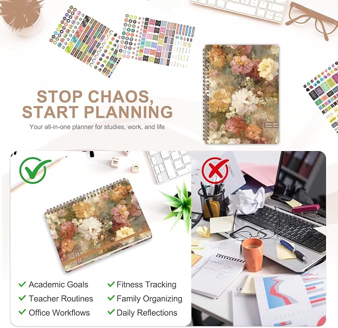 Planner 2026-2027, Weekly and Monthly Academic Year Calendar Planner, July 2026 - Image 6