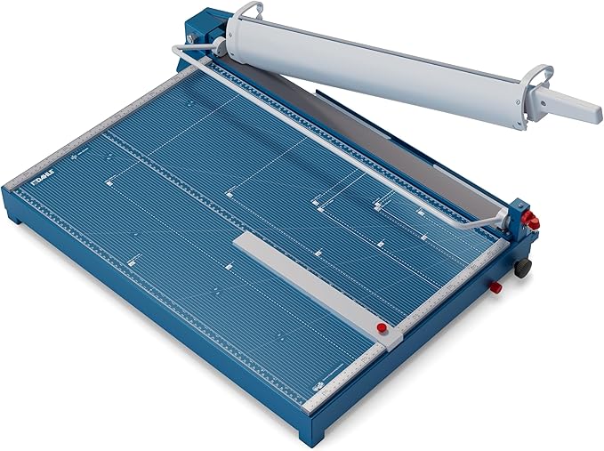 Dahle 569 Premium Guillotine Trimmer, 27" Cut Length, 35 Sheet Capacity, Self-Sharpening Blade, Manual Clamp, w/Safety Guard-DeskLoop Office