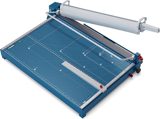 Dahle 569 Premium Guillotine Trimmer, 27" Cut Length, 35 Sheet Capacity, Self-Sharpening Blade, Manual Clamp, w/Safety Guard-DeskLoop Office