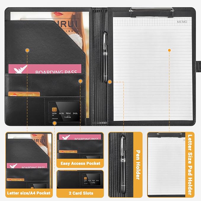 Padfolio Portfolio Clipboard Folder Pacific Mailer Resume Portfolio Folder - Image 2