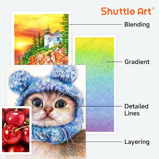 Shuttle Art 138 Colored Pencils - Image 7