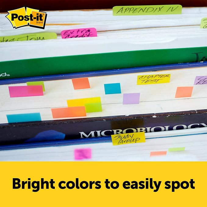 Post-it Page Markers, 1/2 x 2-Inches, 50-Markers/Pad, 10-Pads/Pack - Image 3