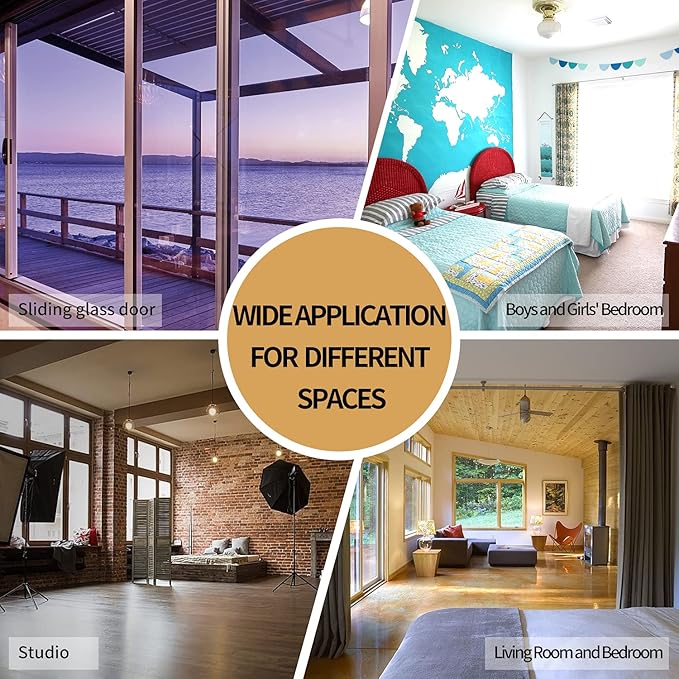 BONZER Room Divider Curtain Screen Partitions Total Privacy Wall Grommet Wide Blackout Curtains for Living Room, 96L x 70W Inch (8L x 5.8W ft), 1 Panel, Chocolate-DeskLoop Office