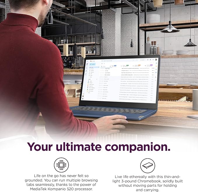 Lenovo Chromebook 14 Laptop), IST HUB, Anti-Glare, 13-Hr Long Battery Life - Image 6