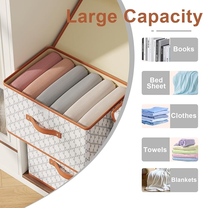 Tuza 2 Pack Fabric Storage Bins - Image 4