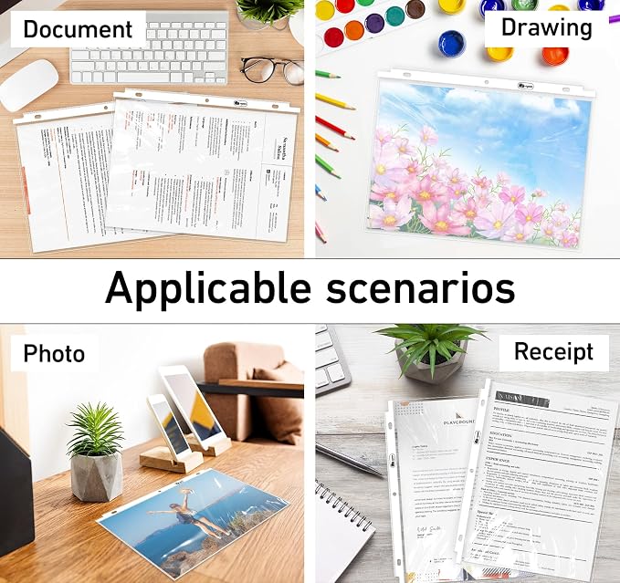 120 Pack Extra Heavyweight Plastic Page Protectors, 8.5 x 11in Top Loading - Image 6