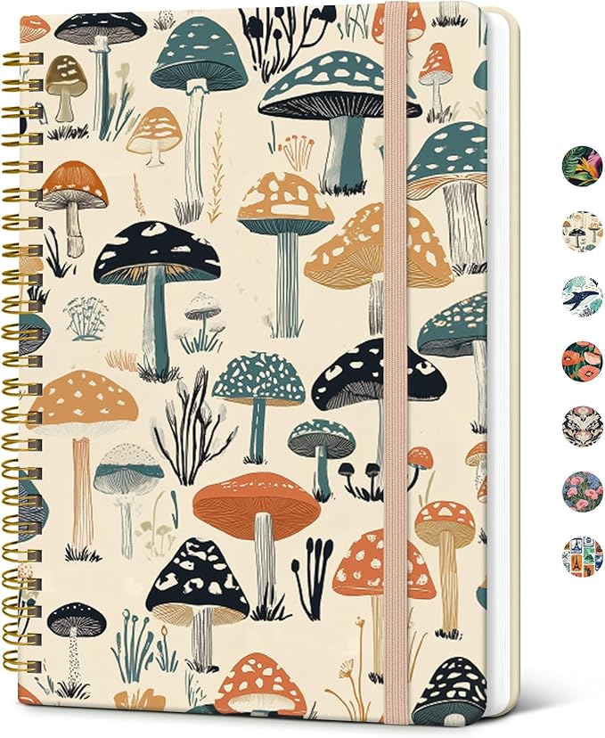 Taja Lined Spiral Journal Notebook by Taja