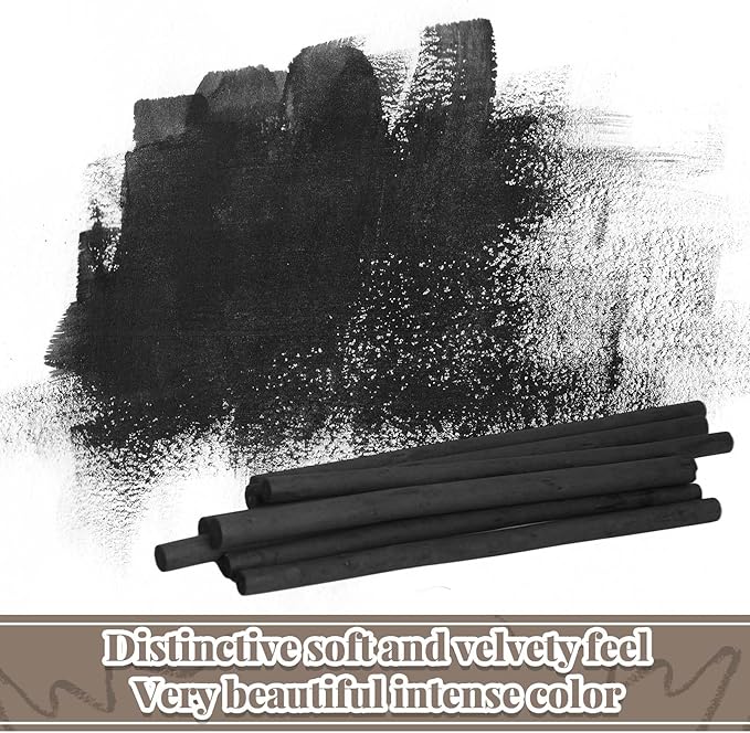 Gueevin 100 Pcs Willow Charcoal Sticks, Willow Charcoal, Artists, Beginners, Students, Perfect for Sketching, Drawing, Shading, and Fine Art (2-4mm,4-5mm,5-7mm,7-9mm)-DeskLoop Office