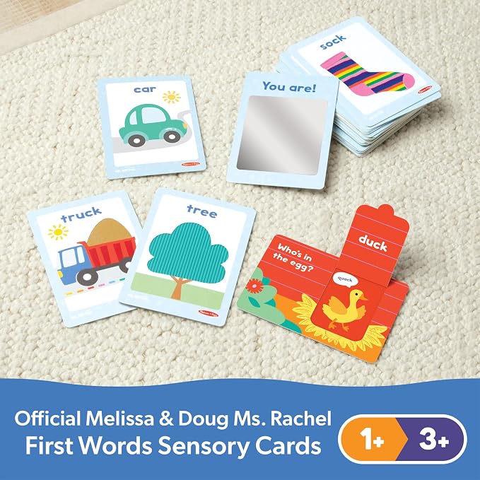Melissa & Doug® Ms. Rachel™ First Words Textured Sensory Flashcards Preschool - Image 9